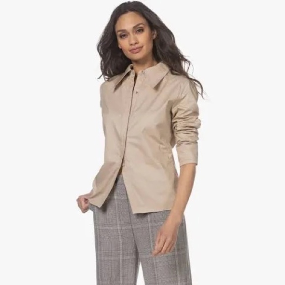 NWT Anine Bing Tan Tiffany Shirt sz S